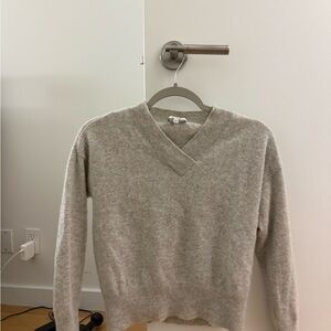Madewell 100% Cashmere Sweater in Light Grey (Size S)